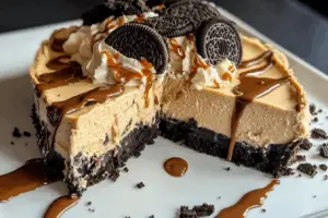 No Bake Peanut Butter Oreo Pie