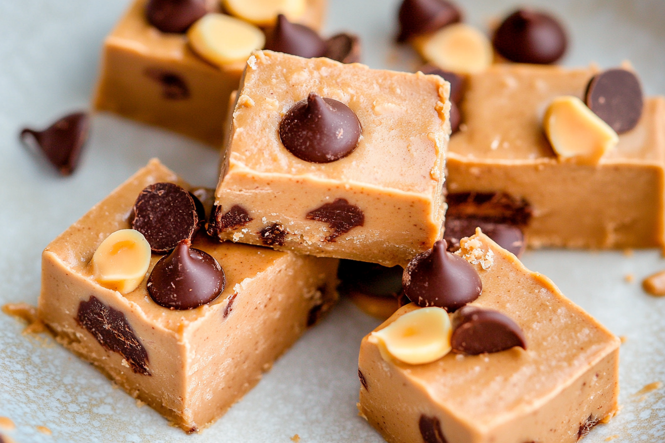 Peanut Butter Chocolate Freezer Fudge Recipe