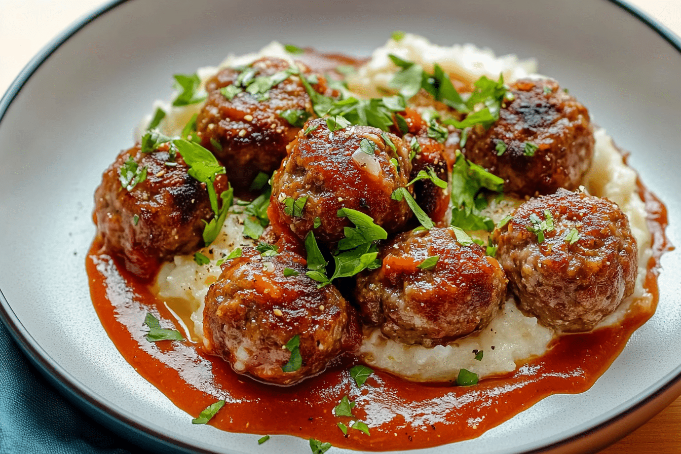Bison Meatballs