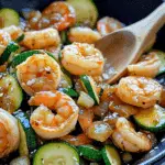 Shrimp and Zucchini Stir Fry with Homemade Teriyaki Sauce