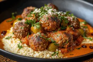 Moroccan Meatballs (Kefta Mkaoura)