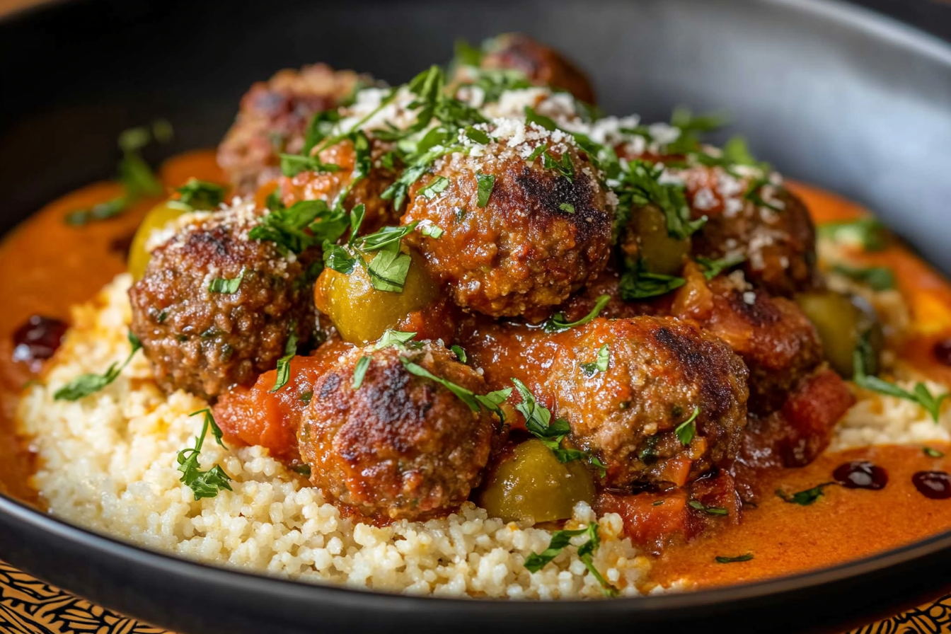Moroccan Meatballs (Kefta Mkaoura)