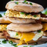 Spicy Chipotle Egg Breakfast Sandwiches