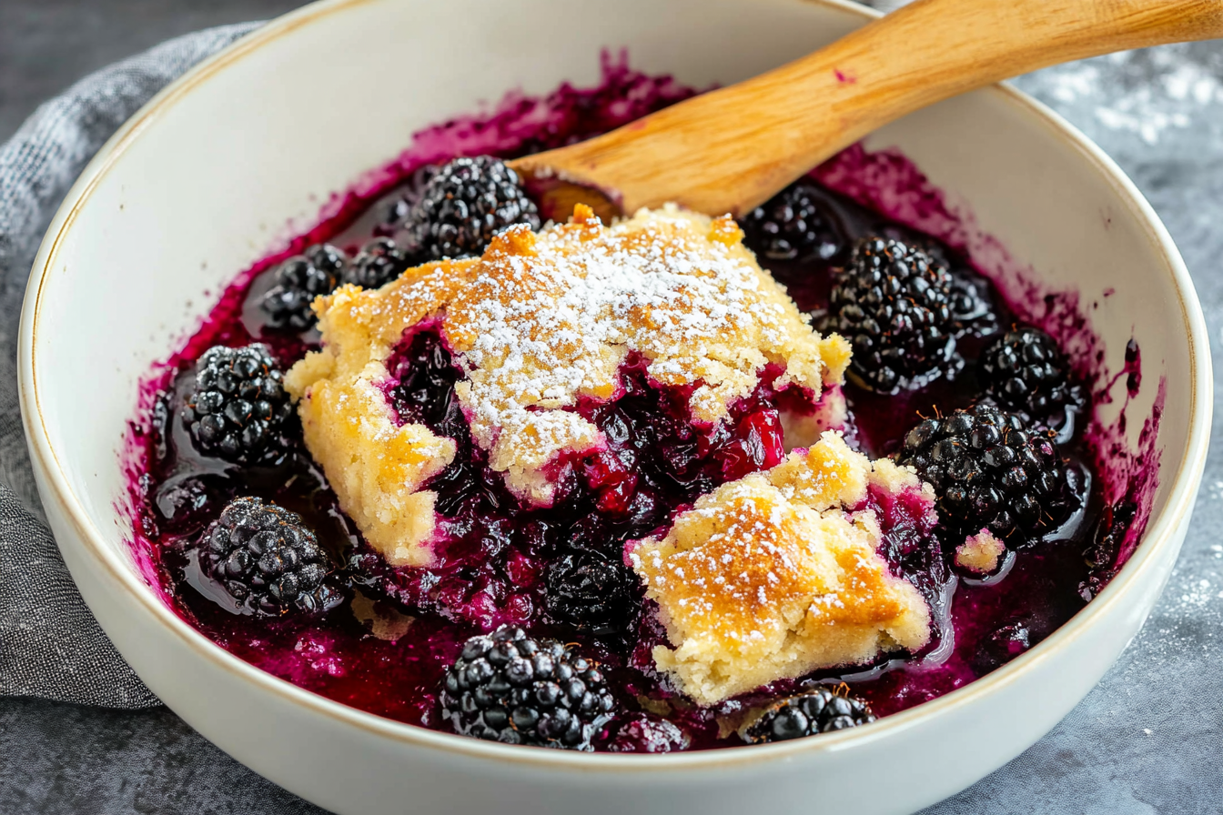 Homemade Blackberry Cobbler
