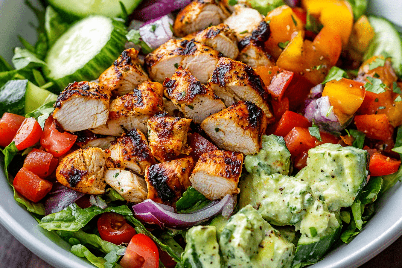 Peruvian Grilled Chicken Salad