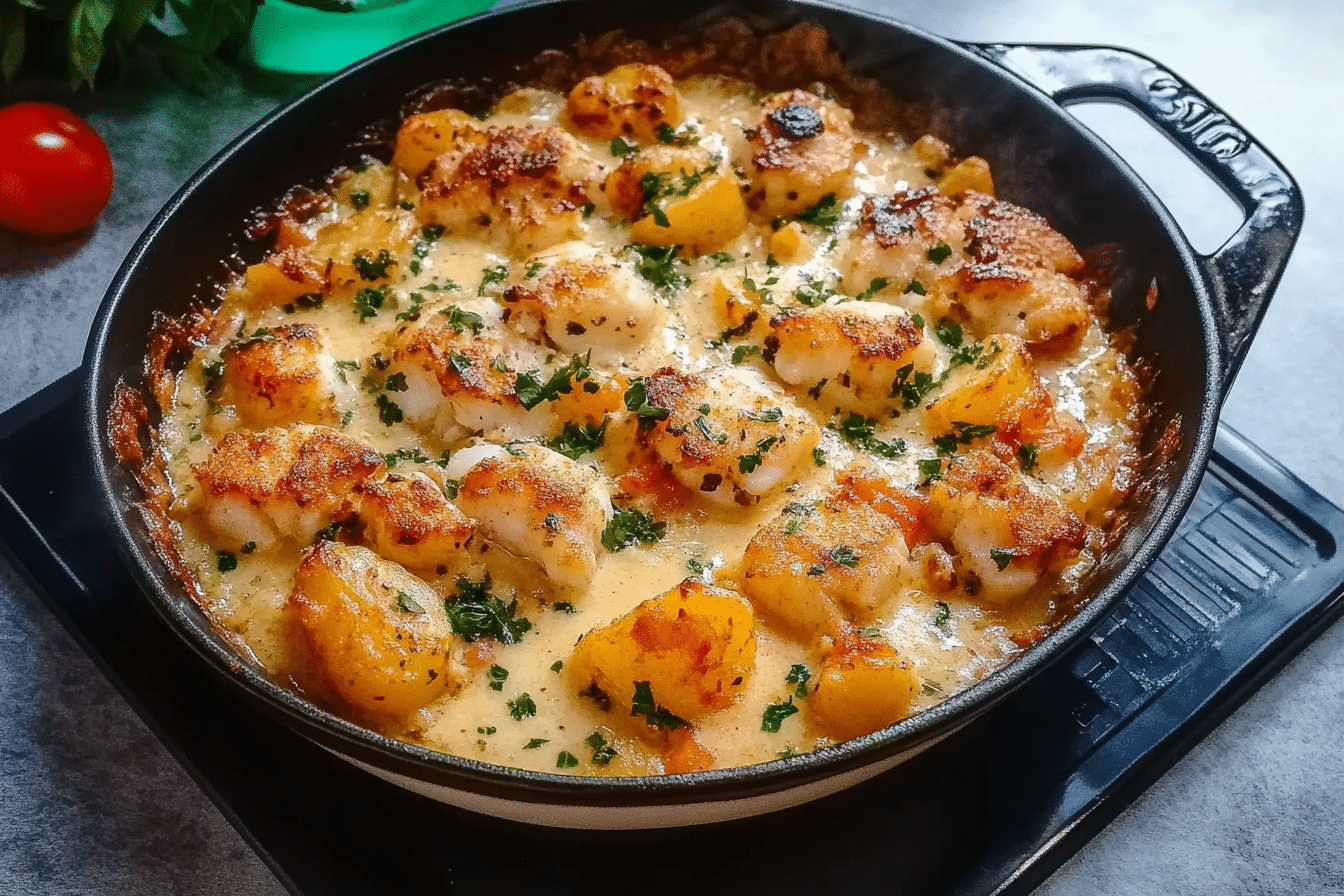 Creamy Cod and Potato Skillet