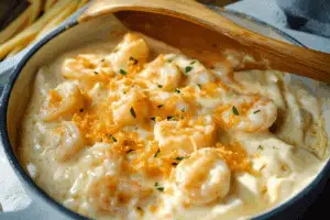 30 Minute Cheesy Garlic Shrimp Alfredo