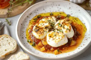 5-Ingredient Baked Goat Cheese with Apricot Jam