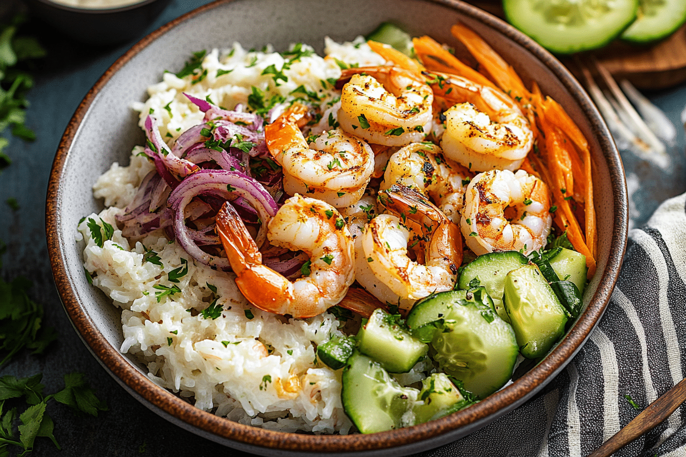 Alabama White BBQ Shrimp Bowl