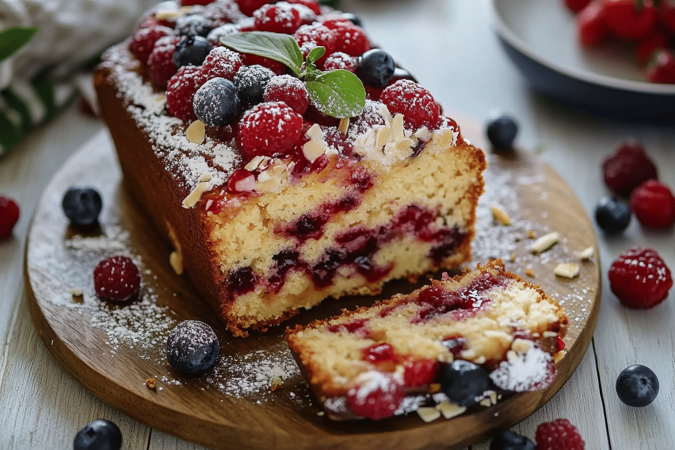 Bakewell Loaf Cake!
