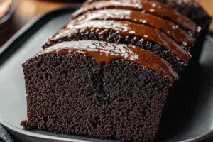 Black Cocoa Loaf Cake