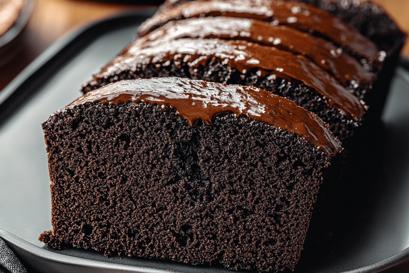 Black Cocoa Loaf Cake