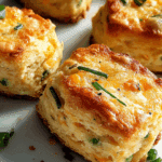 Cheddar Chive Scallion Biscuits