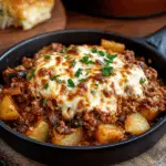 Cheesy Boursin Sloppy Joe Potato Skillet