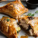 Chicken and Jammy Courgette Pasties