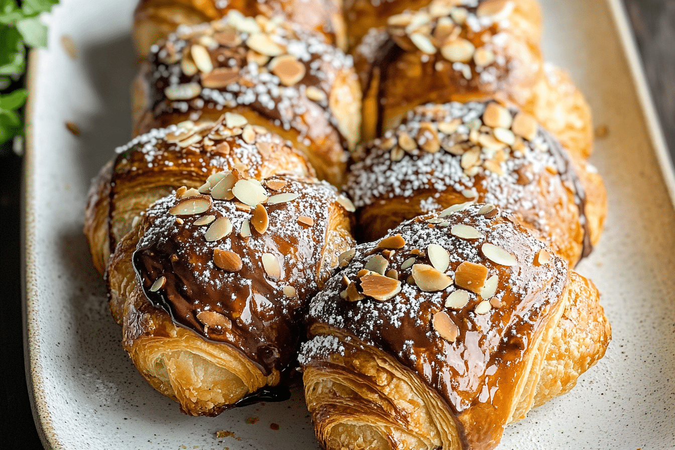 Chocolate Almond Croissant Rolls