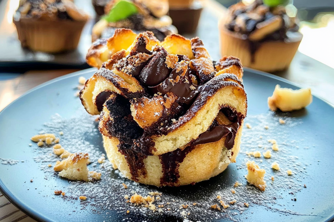Chocolate and Espresso Babka Muffins