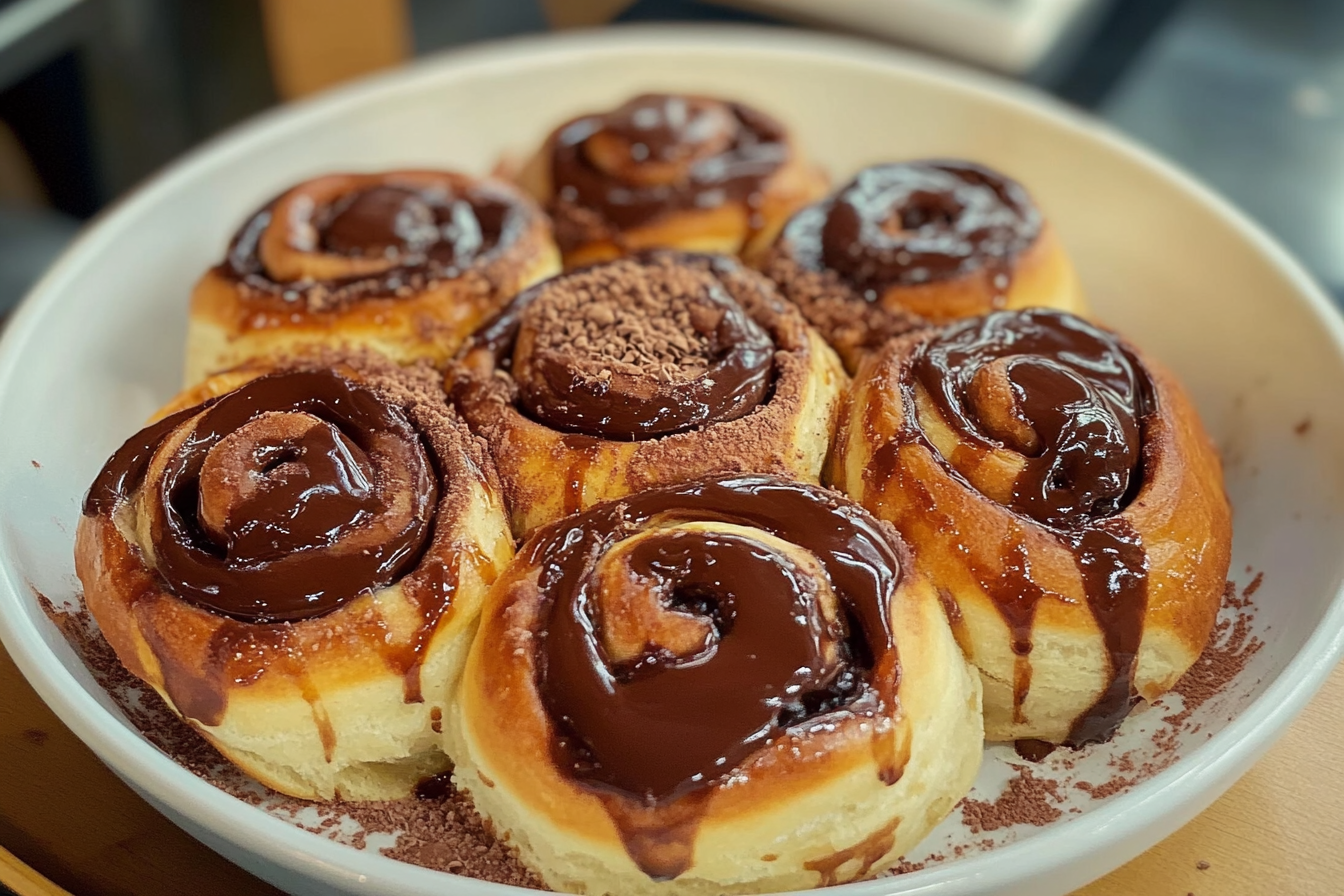 Chocolate hazelnut rolls