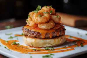 Crab Rangoon Surf and Turf Burger Recipe