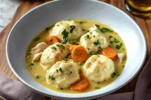 Creamy Chicken Stew and Dumplings