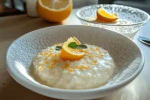 Creamy Rice Pudding with Orange