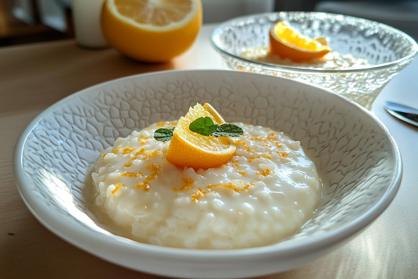 Creamy Rice Pudding with Orange