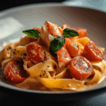Creamy Tomato and Lobster Pasta