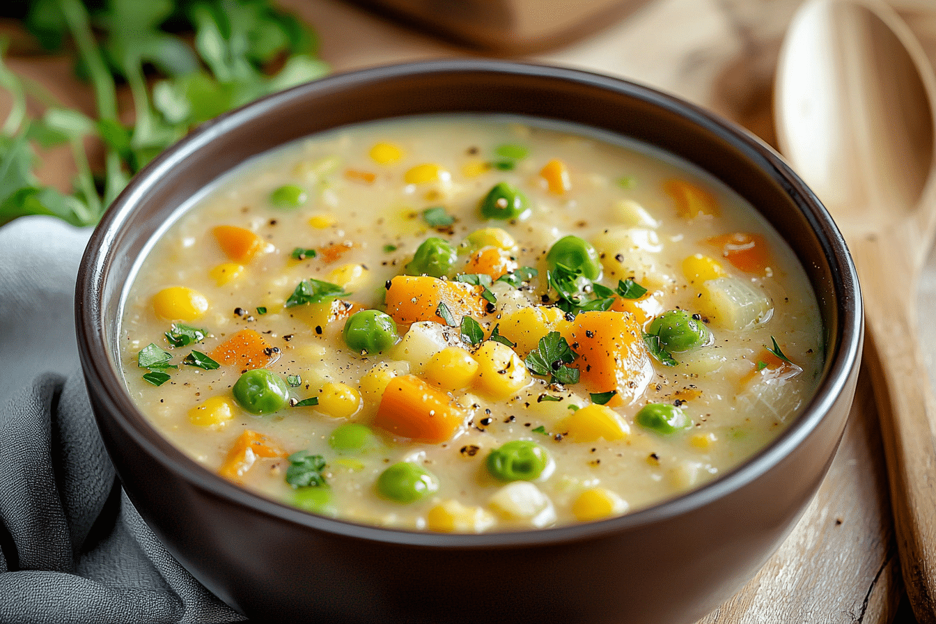 Creamy Vegan Vegetable Chowder