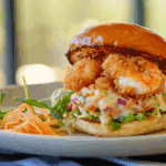 Crispy Fried Shrimp Burger