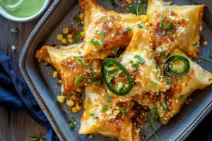 Crispy Jalapeño Corn Wontons