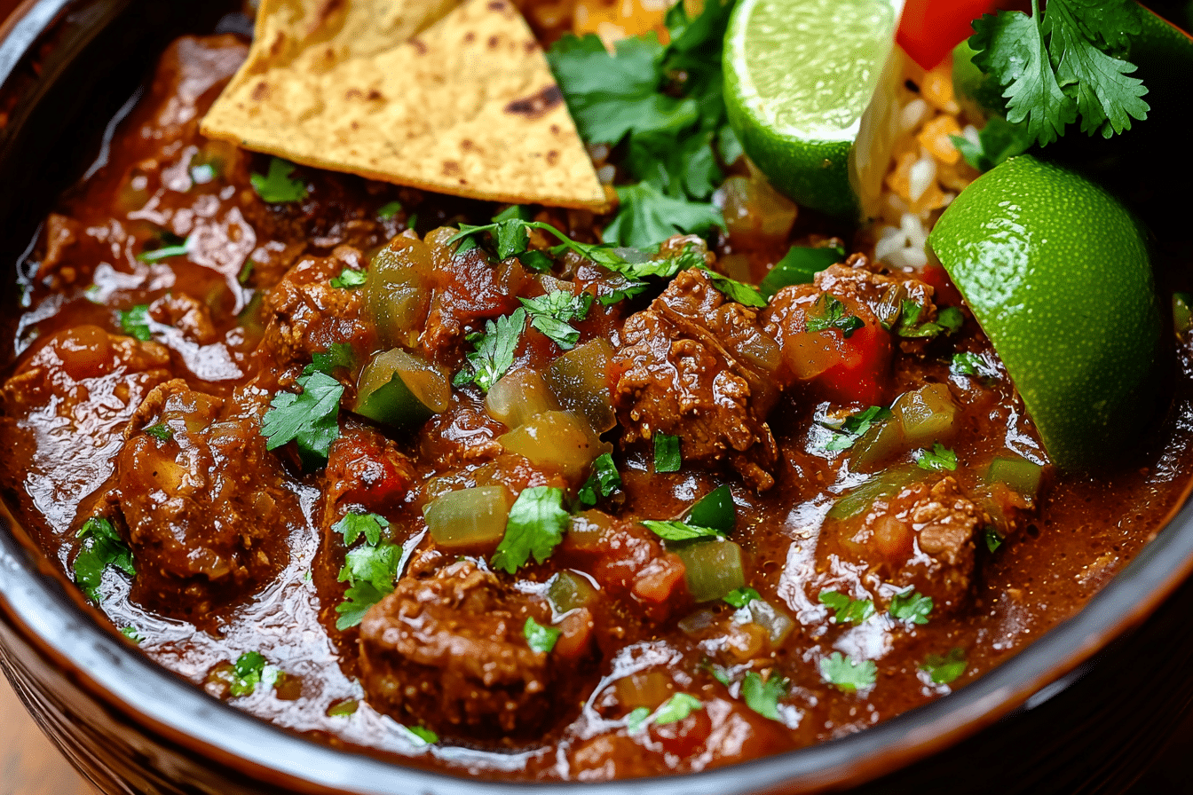 Crock Pot Carne Guisada (Mexican Beef Stew)