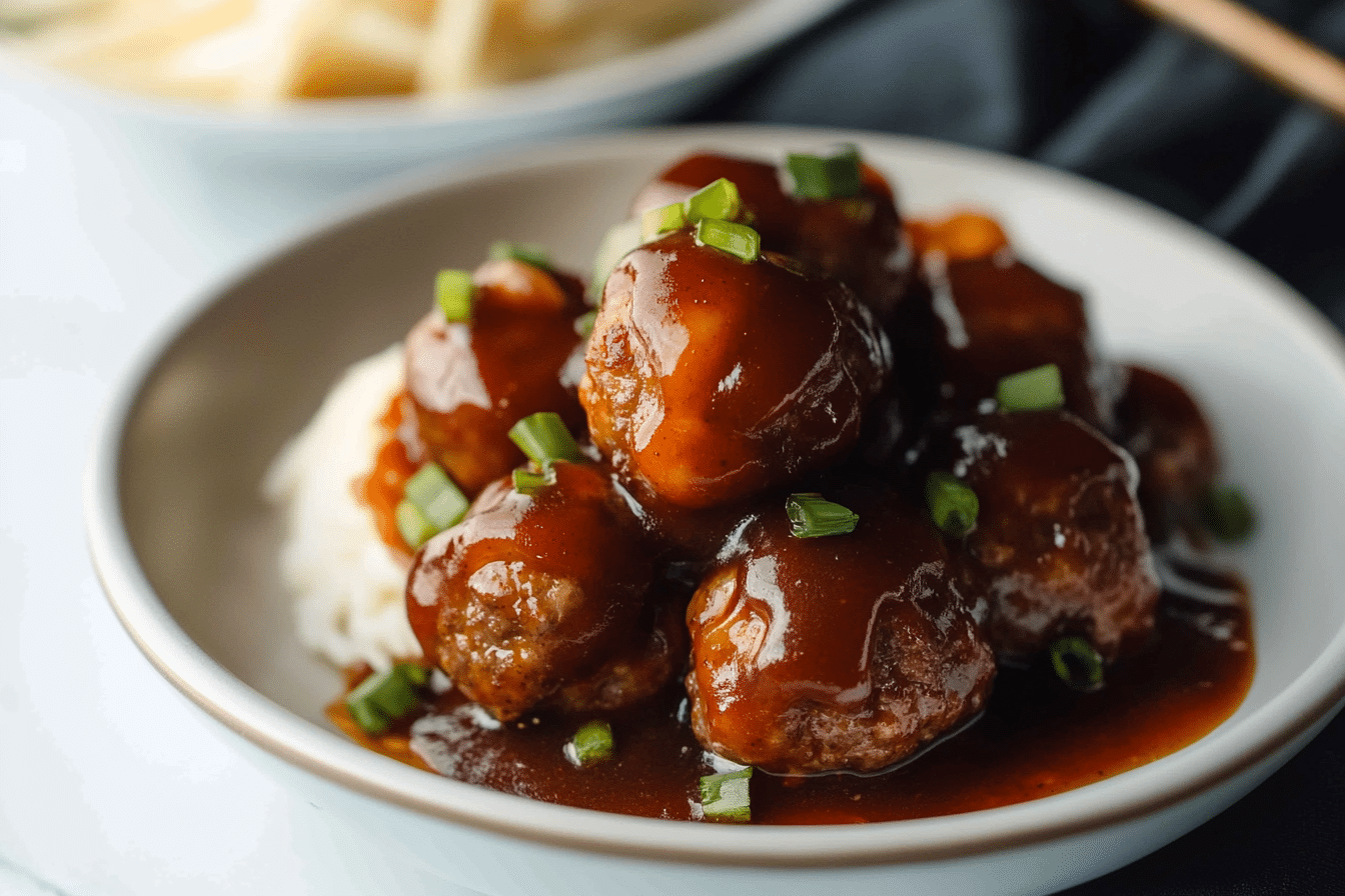Crockpot BBQ Meatballs