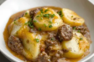 Crockpot Hamburger Potato Casserole