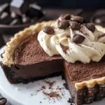 Dark Chocolate Tart with Espresso Whipped Cream