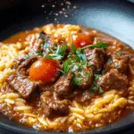 Giouvetsi (Greek Beef Stew with Orzo)