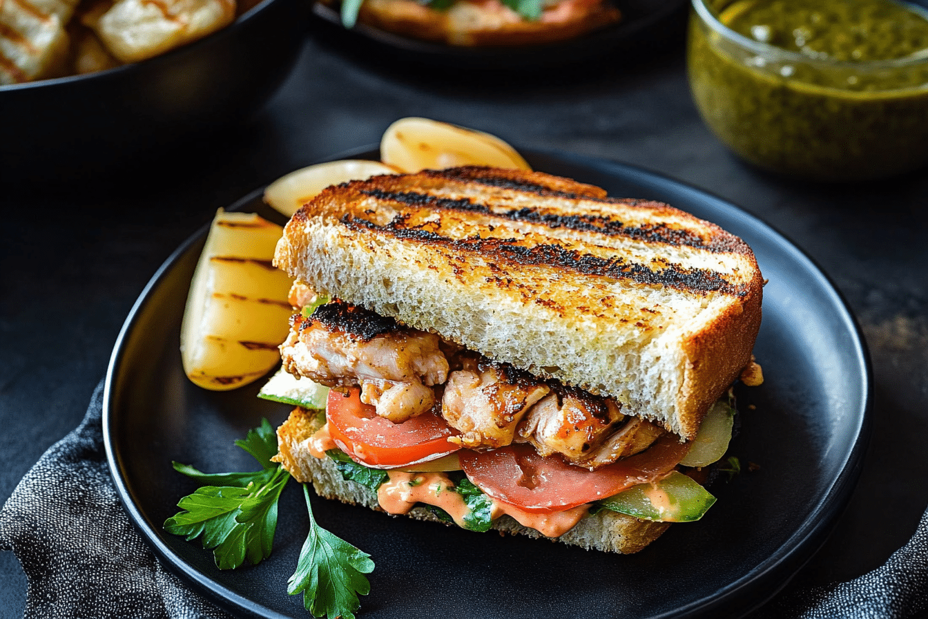 Grilled Mojo Chicken Cuban Sandwich