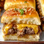 Hawaiian Roll Cheeseburger Sliders