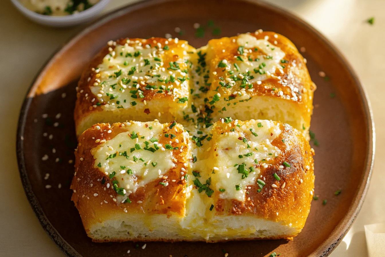 Korean Garlic Cheese Bread