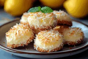 Lemon Coconut Cheesecake Cookies