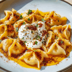 Manti Turkish Dumplings with Garlicky Yogurt and Spiced Oil