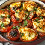 Mediterranean Tomato and Halloumi Bake