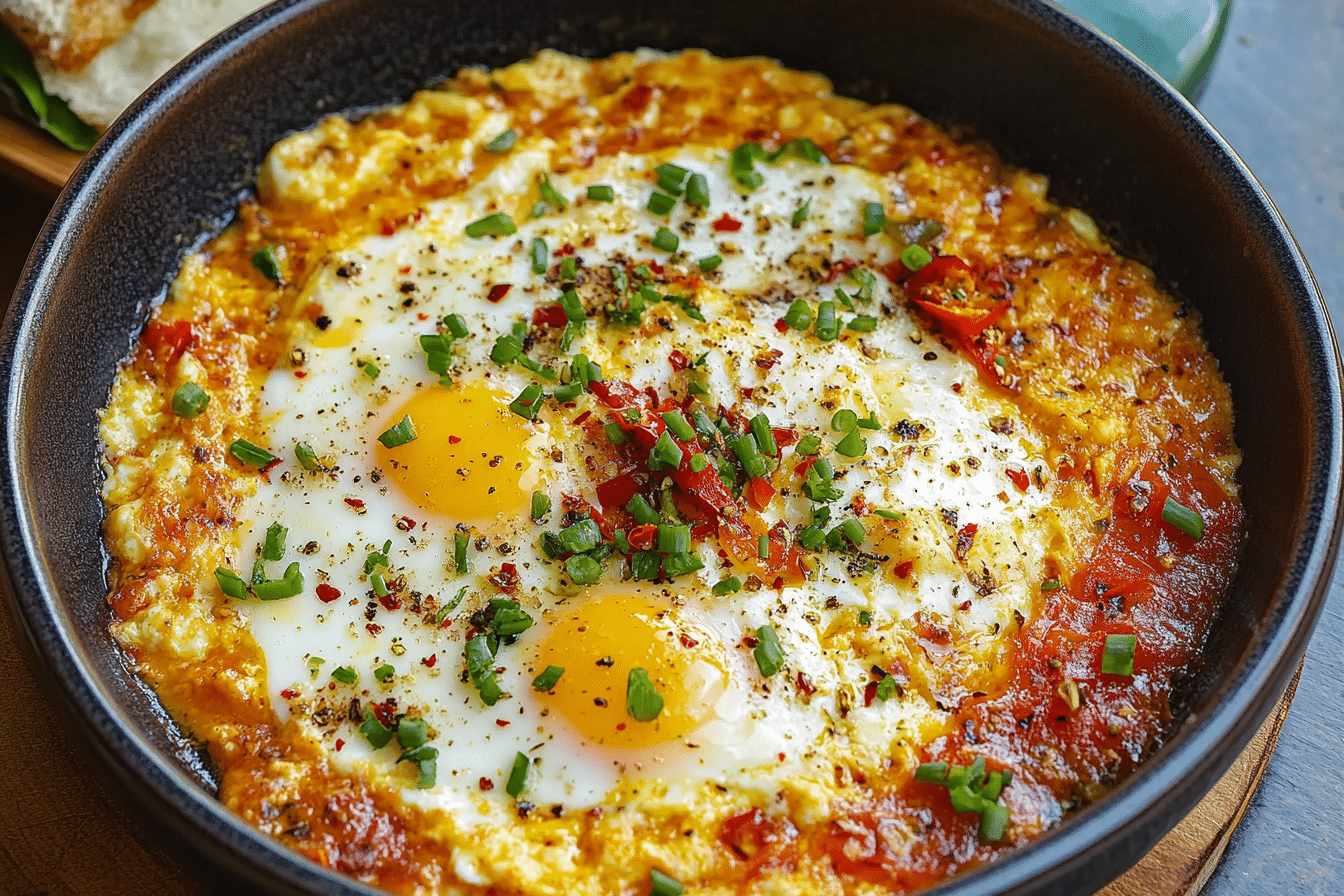 Menemen Recipe (Turkish Scrambled Eggs with Peppers)