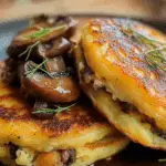 Mushroom Stuffed Potato Pancakes