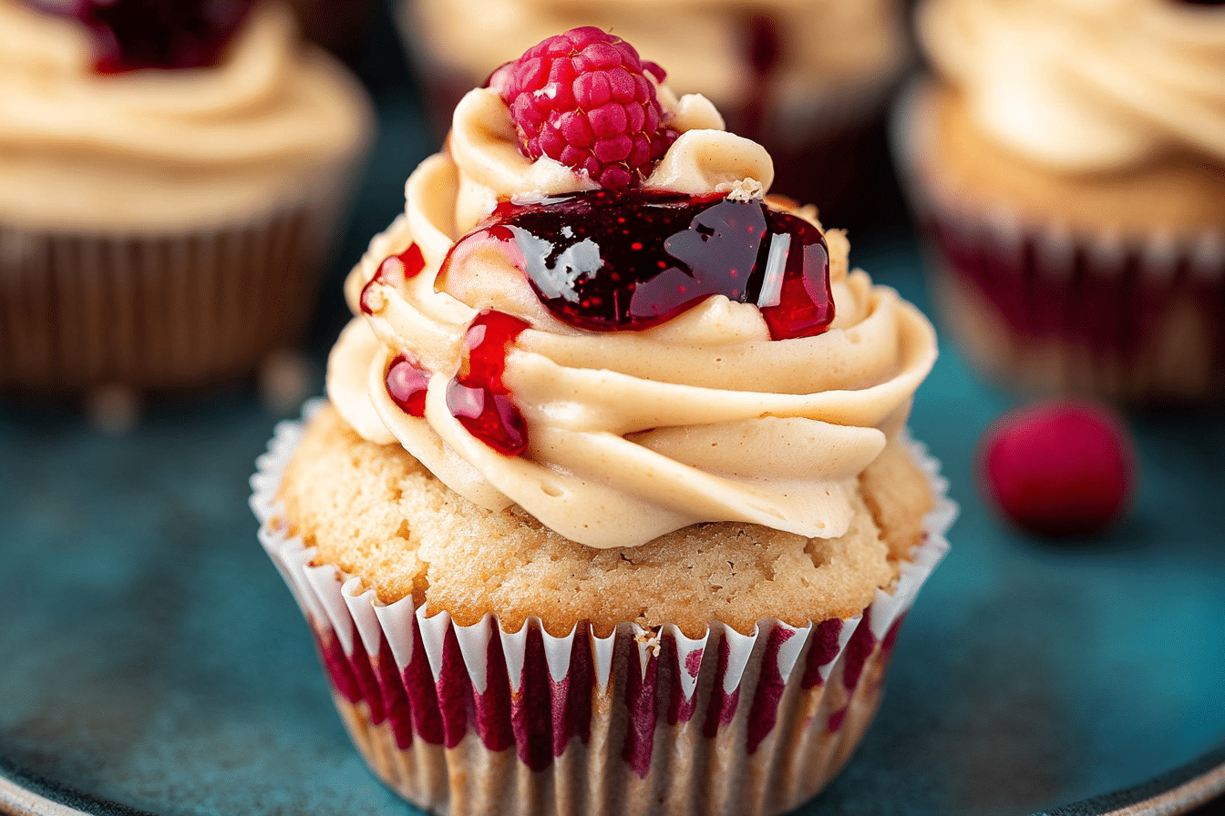Peanut Butter and Jelly Cupcakes