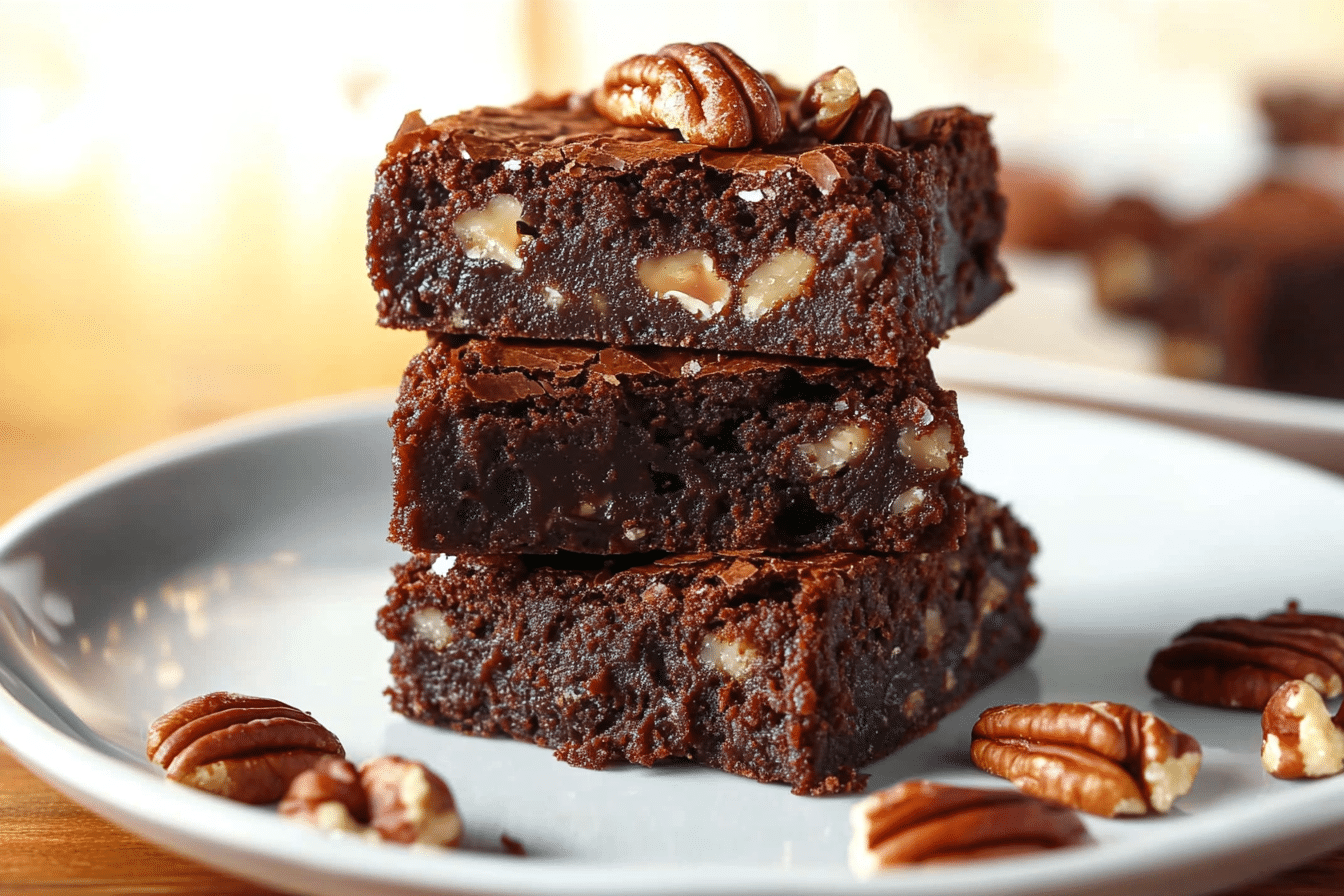 Pecan Nut Fudge Brownies