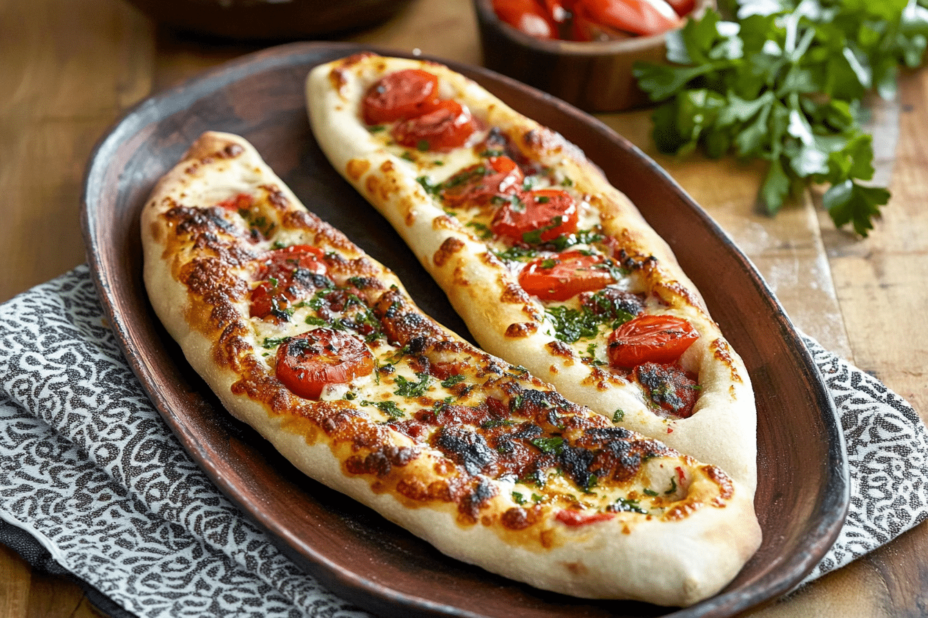 Peinirli – Greek Boat Shaped Pizza