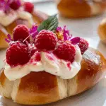 Raspberry Cream Buns