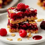 Raspberry Jam Oat Bars