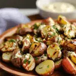 Smoky aioli grilled potato salad