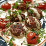 Spicy Beef Armenian Kefta with Tahini & Tzatziki
